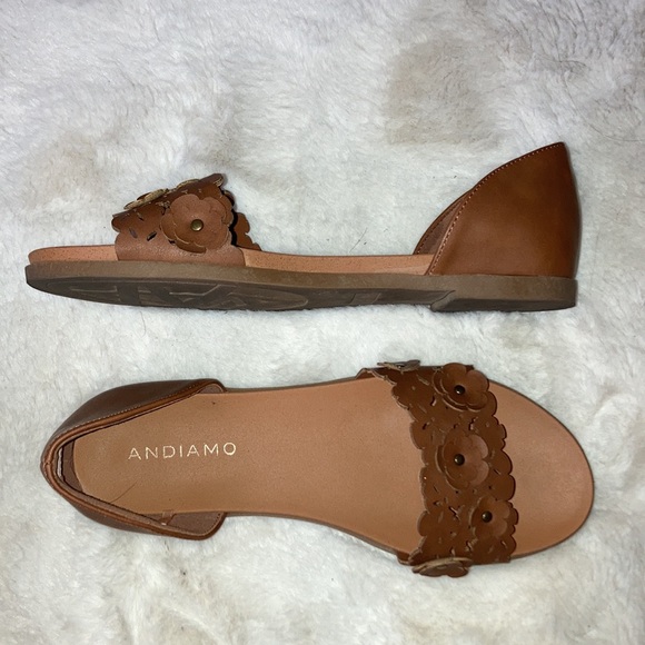 Brown Floral Sandals - Picture 3 of 4